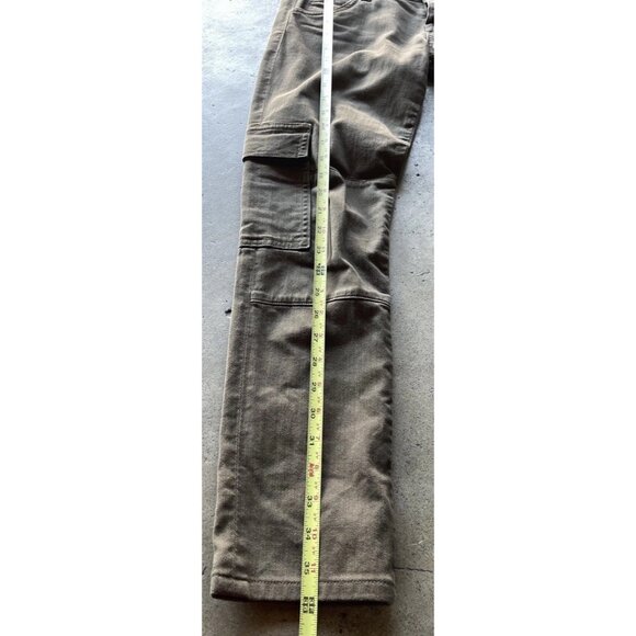 Hudson Jeans Women’s Barbara Black Size 26 Cargo Multi Pocket Brown USA Made - Picture 4 of 16